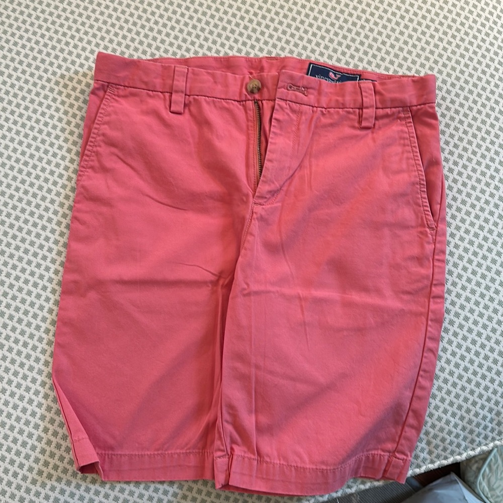 Vineyard Vines boys breaker shorts red